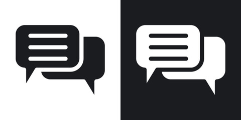Poster - Messaging icons. flat style design.