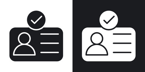 Poster - KYC icons. flat style design.