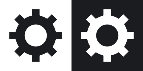 Poster - Gear icons. flat style design.