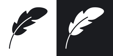 Poster - Feather icons. flat style design.