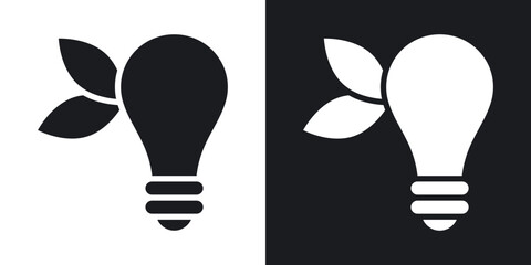 Poster - ECO Energy icons. flat style design.