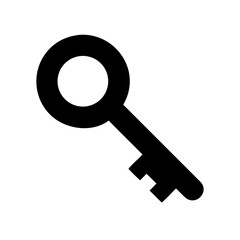 Poster - Unlocking security with a simple key vector illustration for access control and privacy needs