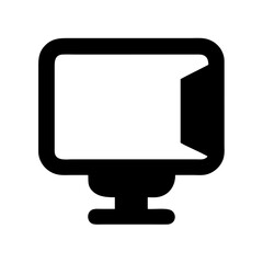 Poster - Computer monitor display screen pc desktop technology hardware device vector icon graphic design element