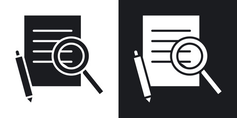 Poster - Defining icons. flat style design.