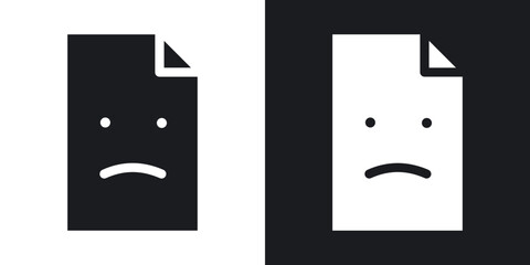 Poster - Corrupted file icons. flat style design.