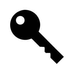 Poster - Unlock security with a black key vector graphic for access solutions and protection needs today now