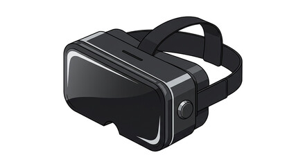Poster - Modern vr headset embracing immersive technology and virtual reality experience