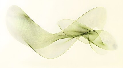 Wall Mural - Abstract Olive Green Wave Flowing Design Background