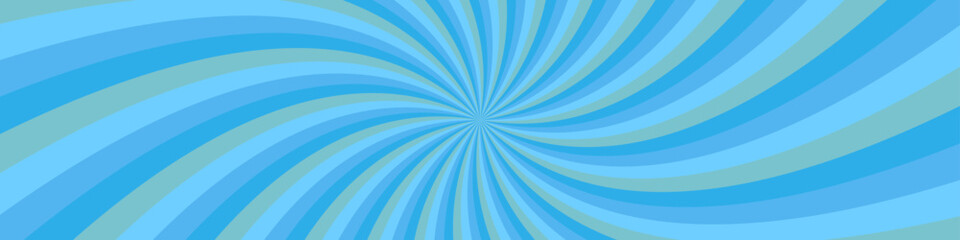 Poster - Abstract psychedelic geometrical twirl starburst background design