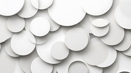 Wall Mural - Abstract White Circle Pattern Background Texture Design