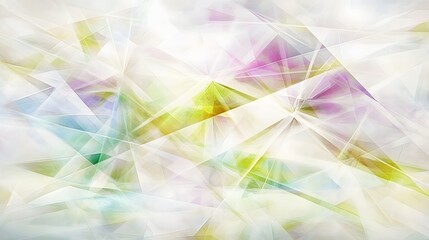 Wall Mural - Abstract Pastel Geometric Crystal Background