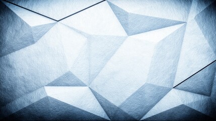 Poster - Abstract Geometric Blue Pattern - Close-up view of an abstract textured surface with geometric shapes in shades of blue. Suitable for backgrounds, design, and texture projects