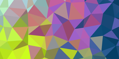 Poster - consisting background of triangles warm texture