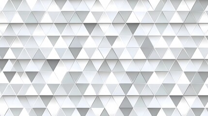 Wall Mural - Abstract White Grey Triangle Geometric Pattern Background Texture