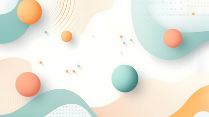 Poster - Abstract backdrop with fluid shapes and gentle gradients for modern designs