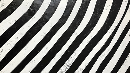 Poster - Abstract Black and White Pattern with Distorted Lines for Artistic Backgrounds