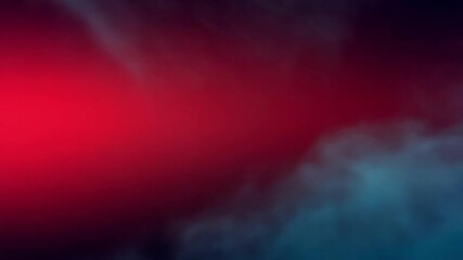 Poster - Abstract smoky clouds on a vivid crimson backdrop, painting a scene of ethereal beauty. The dynamic interplay of colors and forms, perfect for conceptual designs. slow motion effect