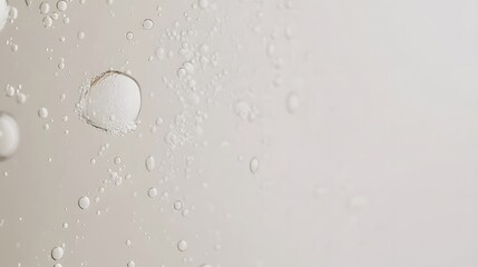 Wall Mural - Abstract Beige Background with Air Bubbles and Liquid Texture