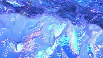 Poster - A vibrant abstract design evokes a sense of dynamic fluidity and ethereal beauty. The close-up view of the design displays the subtle textures and layered depths, reflecting light.