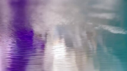 Poster - An abstract watercolor composition of serene ripples of water, showcasing a symphony of blended hues, with an interplay of color and form that evokes calm and fluidity.