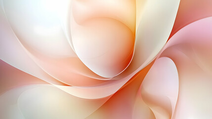 Aufkleber - Abstract delicate gradient background with flowing organic shapes and lines
