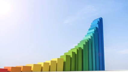 Poster - Business growth strategy digital environment graphic design modern viewpoint progress concept for seo impact