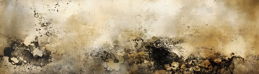 Poster - Abstract painting in muted earth tones.
