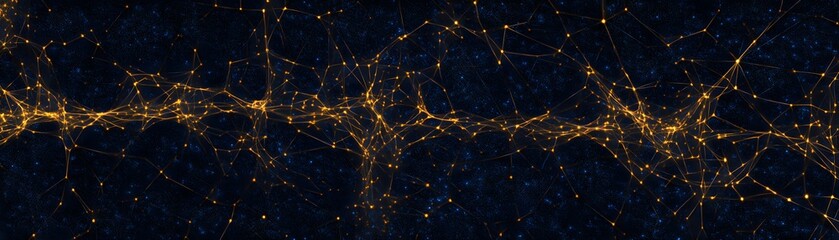 Poster - Abstract representation of cosmic filaments.