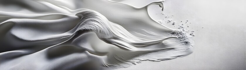 Poster - Abstract design of flowing, textured fabric.