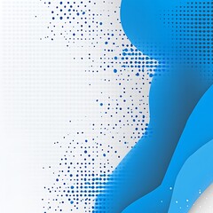 Poster - Abstract background design with flowing blue shapes and dotted texture