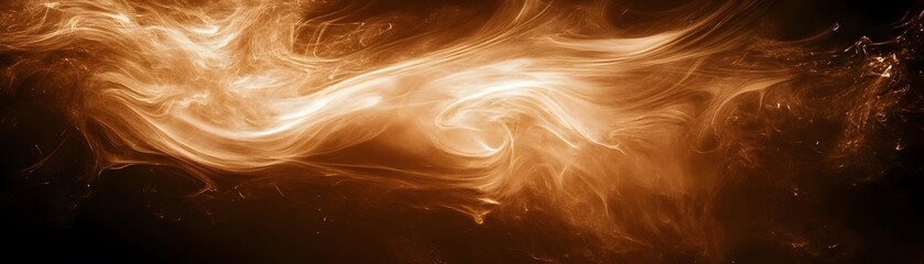 Poster - Abstract swirling design in warm tones.