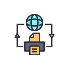 Poster - Global Network Printing Connecting The World Through Printed Documents