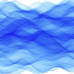 Poster - Abstract blue wave pattern, flowing, translucent