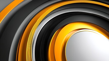 Poster - Black and orange abstract background creating a striking visual for creative projects