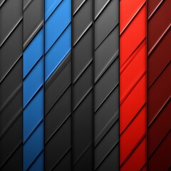 Poster - Abstract geometric pattern with diagonal stripes in dark and vibrant colors
