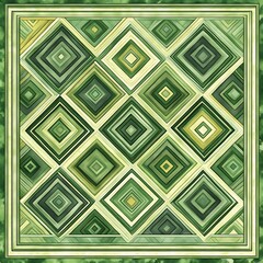 Poster - Abstract geometric pattern with layered rhombuses