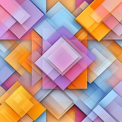 Poster - Abstract geometric pattern with overlapping shapes