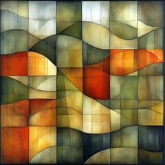 Poster - Abstract geometric patterned artwork