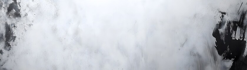 Poster - Abstract grayscale artistic composition of textured brushstrokes.