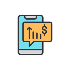 Poster - Smartphone Notification Displaying Financial Growth And Investment Opportunities