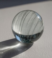 Poster - Translucent sphere with delicate interior lines.