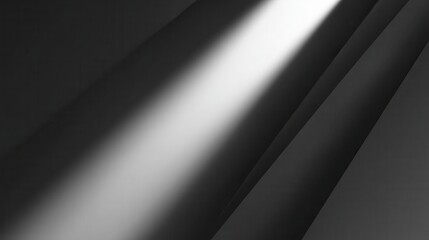 Poster - Spotlight illuminating dark, smooth surface.
