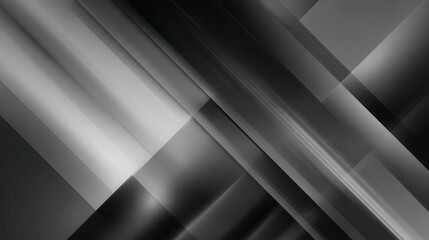Poster - Abstract design with diagonal lines and grayscale tones.
