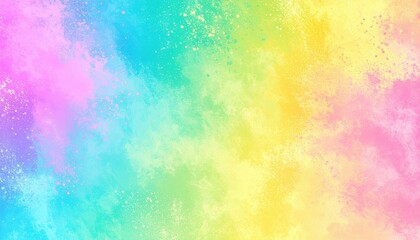 Poster - Abstract Rainbow Pastel Glitter Background