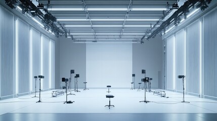 Poster - Enclosed testing area for vibration and engine performance inside the production unit