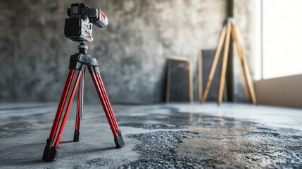 Poster - Laser scanner mapping concrete surface imperfections and elevations