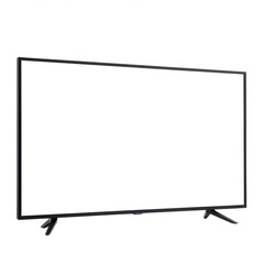 Wall Mural - Modern television isolated on white background for advertisement and mockup purposes.