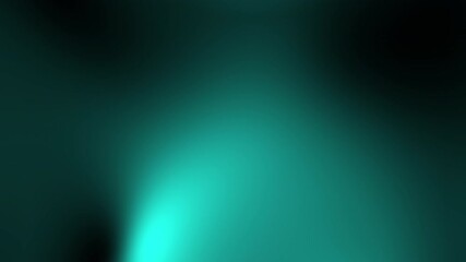 Poster - A smooth teal gradient background with a soft, abstract glow radiating from the center, Abstract texture Gradient motion Background animation.
