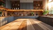 © Shan Saleem- studio  - Warm Wooden Top in a Contemporary Rustic Kitchen Environment