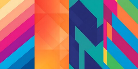 Poster - Business presentation banner backdrop with abstract